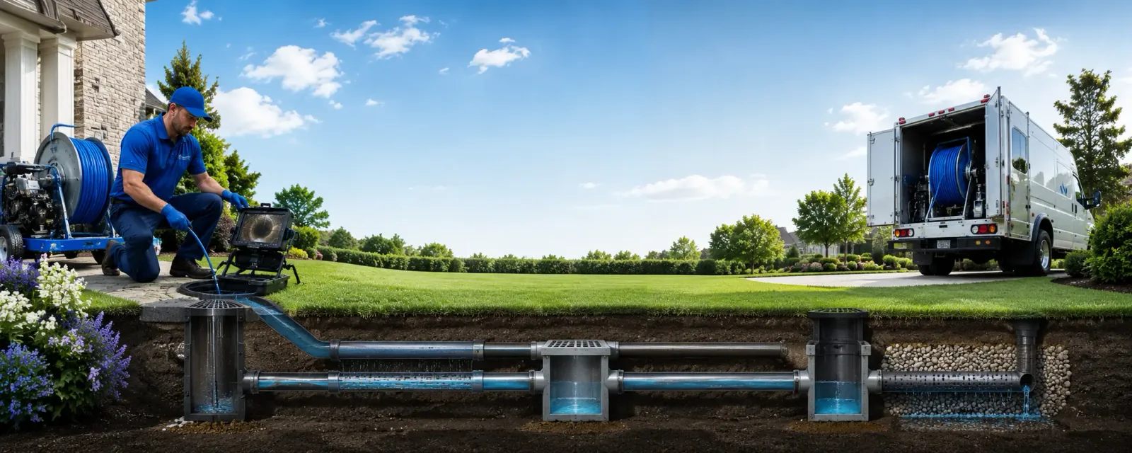 Outdoor drain cleaning information for Kildare, TX